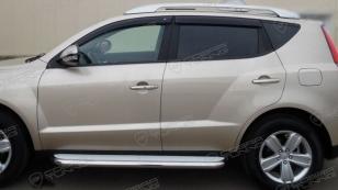 Дефлекторы окон (ветровики) Geely Emgrand X7 2013"EuroStandard" (Джили Х7) Кобра Тюнинг