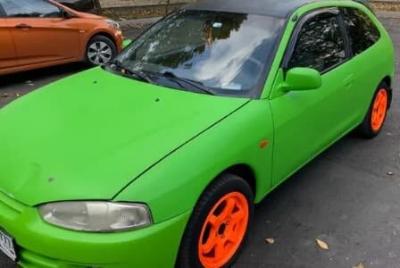 Дефлекторы окон (ветровики) Mitsubishi Colt 3d 1995-2002"EuroStandard" (Митсубиши Кольт) Кобра Тюнинг