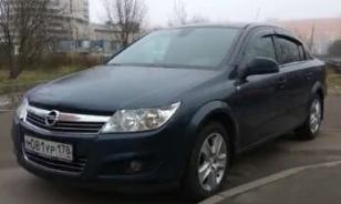 Дефлекторы окон (ветровики) Opel Astra H Sd 2007 (Опель Астра) Кобра Тюнинг